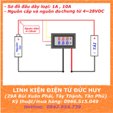 Đồng hồ tích hợp đo volt ampe dòng áp 0~100VDC, 10A 50A 100A có điện trở Shunt