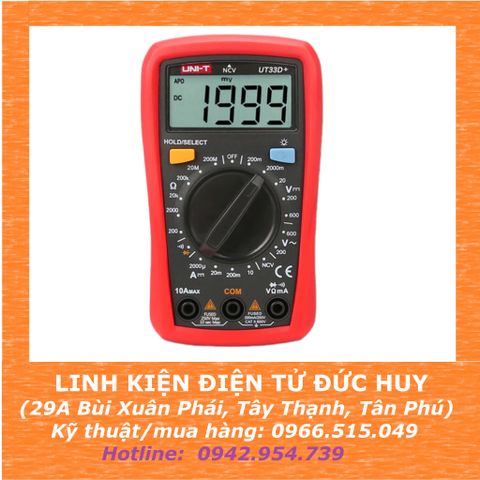 UT33D+ Đồng hồ đo điện vạn năng VOM UNI-T (ĐÀI LOAN - loại tốt)