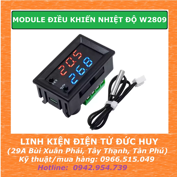 MODULE ĐIỀU KHIỂN, KIỂM SOÁT NHIỆT ĐỘ W2809