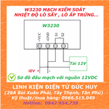 W3230 MẠCH KIỂM SOÁT NHIỆT ĐỘ LÒ SẤY, LÒ ẤP TRỨNG