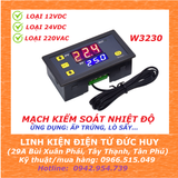 W3230 MẠCH KIỂM SOÁT NHIỆT ĐỘ LÒ SẤY, LÒ ẤP TRỨNG
