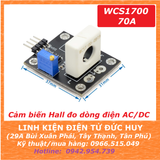 Cảm biến Hall current sensor đo dòng điện AC/DC WCS1700 70A