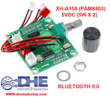 MẠCH KHUẾCH ĐẠI ÂM THANH BLUETOOTH XH A158 PAM8403 5V 5W x 2