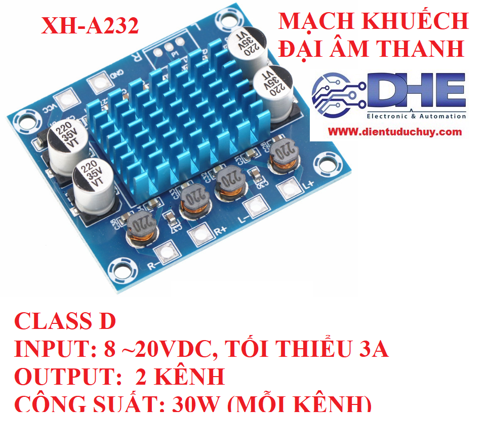 XH-A232 XH A232 KHUẾCH ĐẠI ÂM THANH CLASS D – LINH KIỆN ĐIỆN TỬ ĐỨC HUY ...