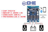 MẠCH KHUẾCH ĐẠI ÂM THANH BLUETOOTH XH M314 TPA3118, ĐẦU RA 2 KÊNH 2 x 30W