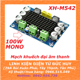XH M542 MẠCH KHUẾCH ĐẠI ÂM THANH TPA3116D2 100W 12V-26VDC MONO