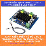 MẠCH KHUẾCH ĐẠI ÂM THANH XH M543 TPA3116D2,  ĐẦU RA 2 KÊNH 2 x 120W, ÂM THANH CLASS D
