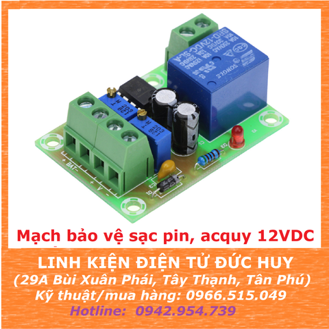 XH M601 Mạch sạc tự động Ắcquy/ Pin lithium,phù hợp cho loại pin/ắcquy 12V