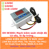 XH W3001 Mạch cài đặt, kiểm soát và khống chế nhiệt độ (Loại 220VAC hoặc 24VDC hoặc 12VDC)