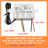 XH W3001 mạch kiểm soát nhiệt độ lò sấy, ấp trứng (12V, 24V, 110~220V)