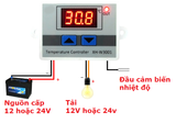 XH W3001 Mạch cài đặt, kiểm soát và khống chế nhiệt độ (Loại 220VAC hoặc 24VDC hoặc 12VDC)