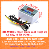 XH W3001 mạch kiểm soát nhiệt độ lò sấy, ấp trứng (12V, 24V, 110~220V)