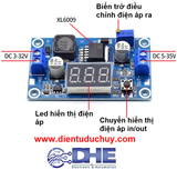 MẠCH TĂNG ÁP DC DC XL6009 4A, CÓ LED HIỂN THỊ