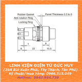 CÔNG TẮC XOAY, NÚT CHUYỂN 2 VỊ TRÍ 16MM LA16 (1NO+1NC)