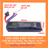PIN LIPO 3S 11.1V 2000MAH, XẢ 30C, ĐẦU SM2.54-2P