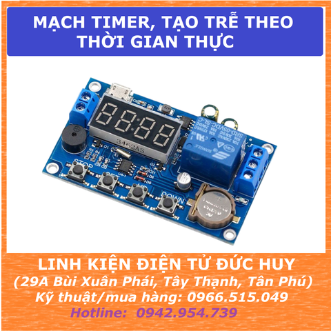 XY-BJ MẠCH HẸN GIỜ, TIMER, TẠO TRỄ THEO THỜI GIAN THỰC