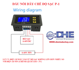 XY CD60 MẠCH BẢO VỆ SẠC VÀ XẢ PIN LITHIUM, ẮCQUY 6V - 60V, CÀI ĐẶT THỜI GIAN SẠC XẢ, LCD HIỂN THỊ ĐA THÔNG SỐ,
