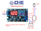 XY - DJ MẠCH SẠC/XẢ  PIN 18650, ẮC QUY, BẢO VỆ QUÁ ÁP, THẤP ÁP,  ĐIỀU CHỈNH ĐƯỢC THỜI GIAN SẠC, XẢ
