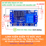 XY J02 mạch timer tạo trễ theo chu kỳ, 6~30vdc  (0.1s - 999 phút)