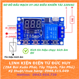 XY J02 mạch timer tạo trễ theo chu kỳ, 6~30vdc  (0.1s - 999 phút)