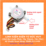 YF S401 Cảm biến lưu lượng nước, dòng chảy, đường kính ống 6mm