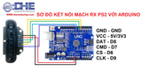 BỘ TAY CẦM ĐIỀU KHIỂN TỪ XA PS2 2.4GHz CHO ARDUINO ( BAO GỒM TX VÀ RX )