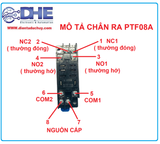 LY2NJ PTF08A  ĐẾ RELAY 8 CHÂN, 10A