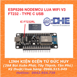 ESP8266 NodeMcu Lua WIFI V3 FT232 - TYPE C USB