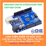 Arduino UNO R3 chip dán ATMEGA328P SMD_ chip NẠP CH340