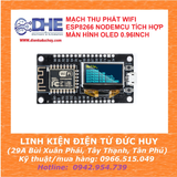 MẠCH THU PHÁT WIFI ESP8266 NODEMCU TÍCH HỢP MÀN HÌNH OLED 0.96INCH