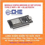 ESP32 WROOM 32 30P CP2102 USB TYPE C WIFI + BLUETOOTH
