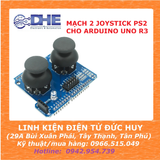 MẠCH 2 JOYSTICK PS2 LẮP VỚI MẠCH ARDUINO UNO R3