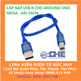 CÁP NẠP USB B CHO ARDUINO UNO/MEGA DÀI 50CM