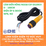 CẢM BIẾN VẬT CẢN HỒNG NGOẠI E3F-DS100C4, 6-36VDC, NPN, NO, CHỐNG NHIỄU TỐT