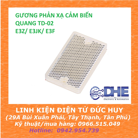 GƯƠNG PHẢN XẠ CẢM BIẾN QUANG TD-02 PHÙ HỢP E3Z E3JK E3F