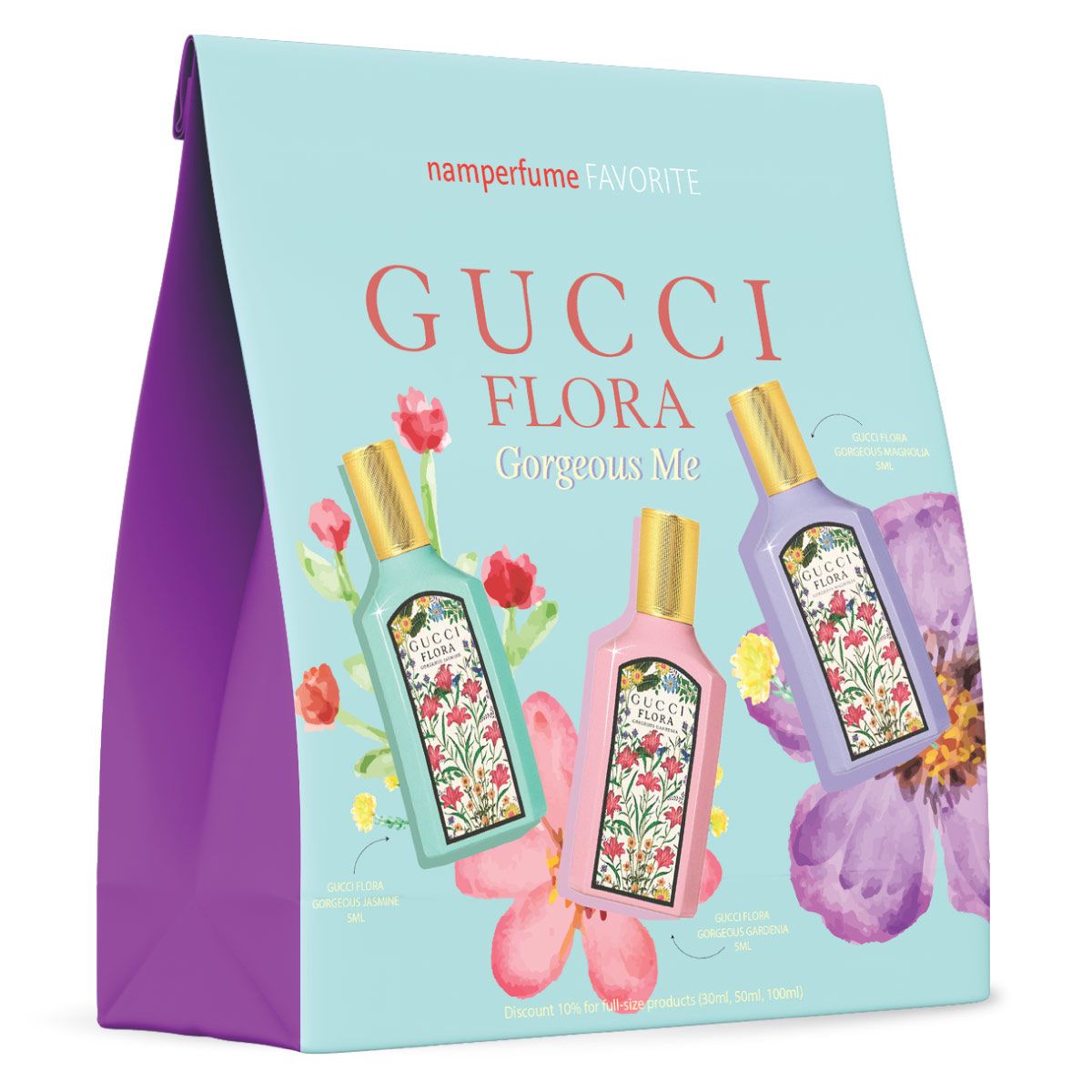  Gift Set Gucci Flora Gorgeous Me 
