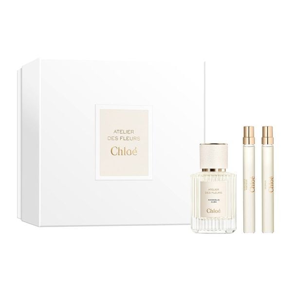  Gift set Chloe Atelier Des Fleurs Magnolia Alba 3pcs (EDP 50ml & Cedrus EDP 10ml & Narcissus Poeticus EDP 10ml) 