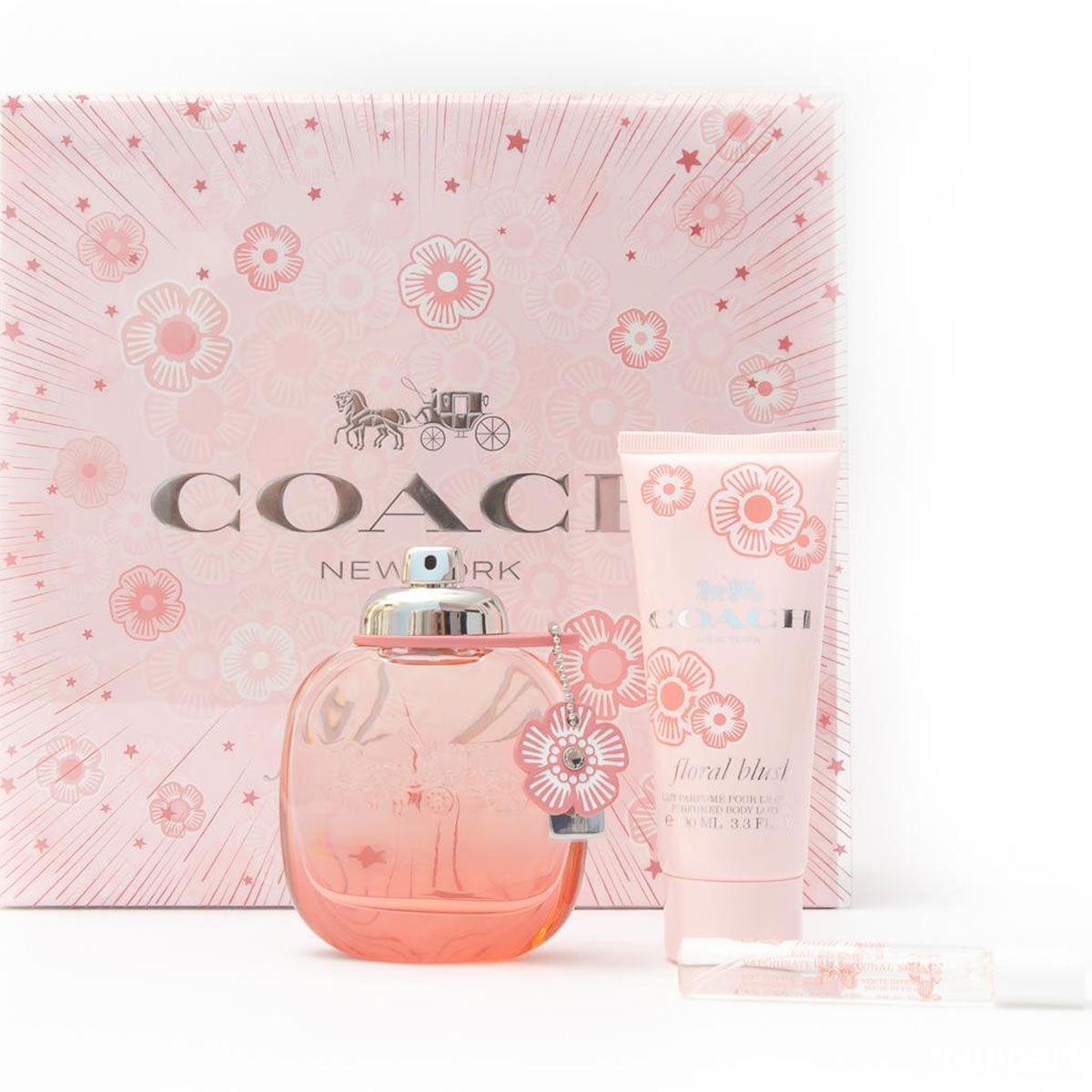  Gift Set Coach Flora Blush 3pcs ( EDP 90ml & EDP 7,5ml & Dưỡng thể 100ml ) 