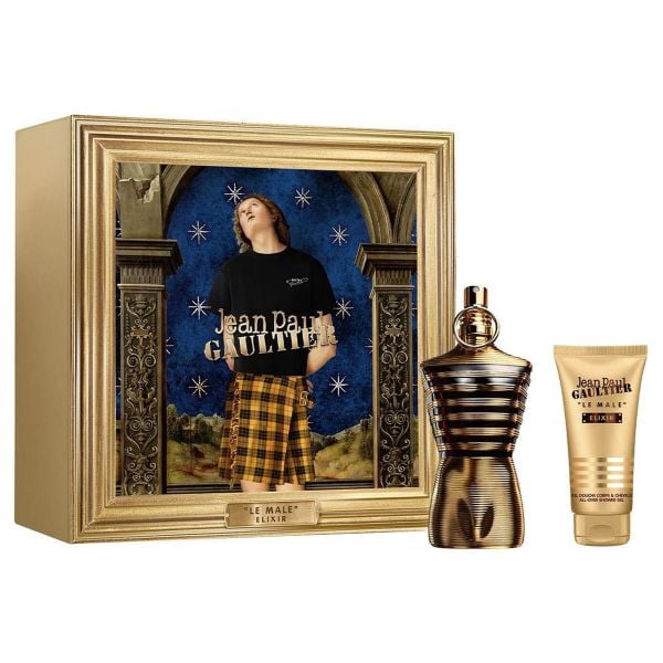  Gift Set Jean Paul Gaultier Le Male Elixir 2pcs ( Parfum 125ml & Shower gel 75ml ) 