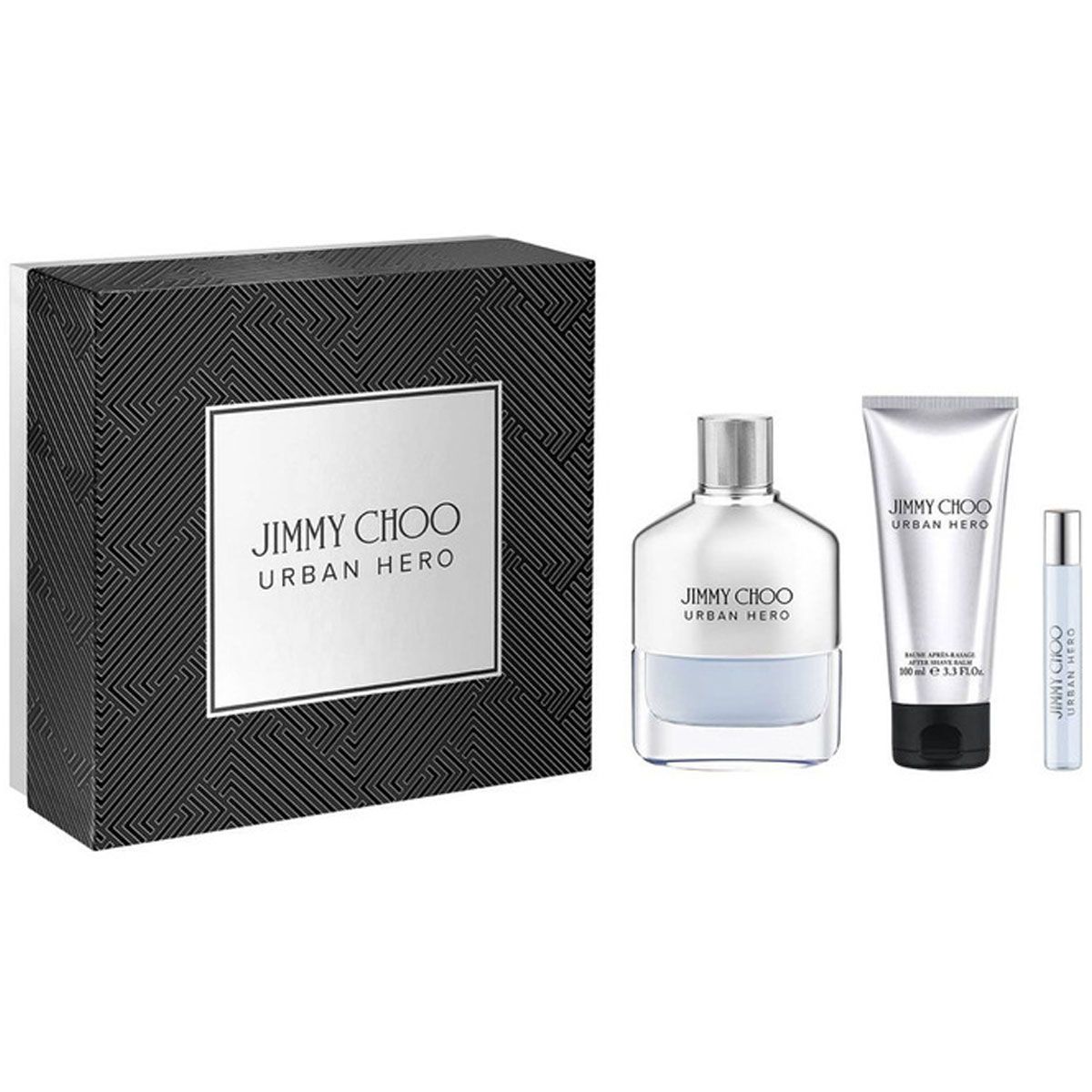  Gift Set Jimmy Choo Urban Hero 3pcs ( EDP 100ml & EDP 7,5ml & After Shave 100ml ) 