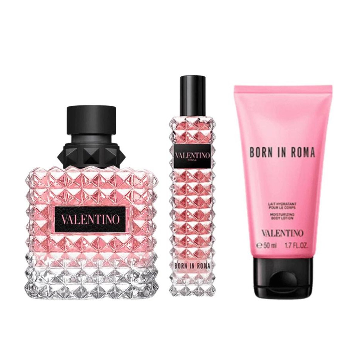  Gift Set Valentino Donna Born In Roma EDP 3pcs (EDP 100ml & EDP 15ml & Body Lotion 50ml) 