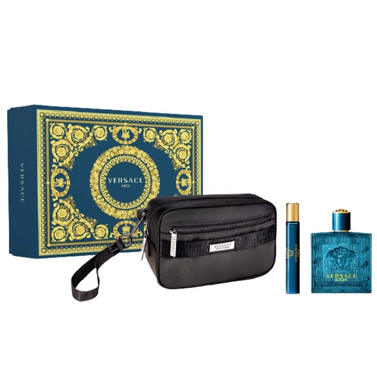  Gift Set Versace Eros for Men EDT 100ml & EDT 10ml & Túi 