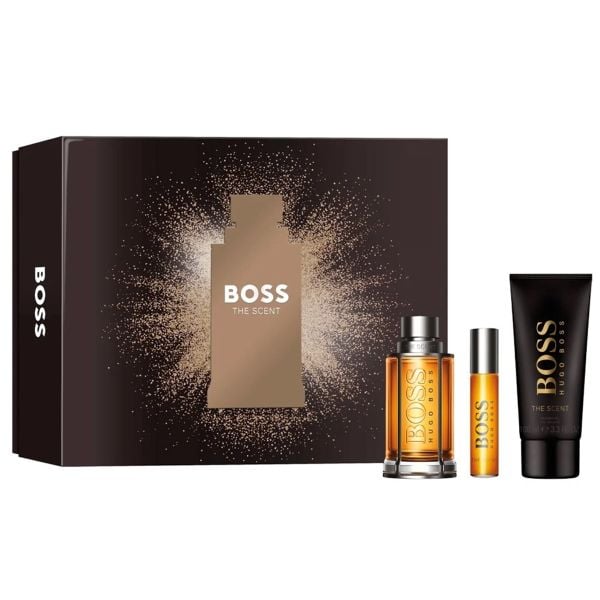  Gift Set Hugo Boss The Scent 3pcs (EDT 100ml, EDT 10ml, Shower Gel 100ml) 