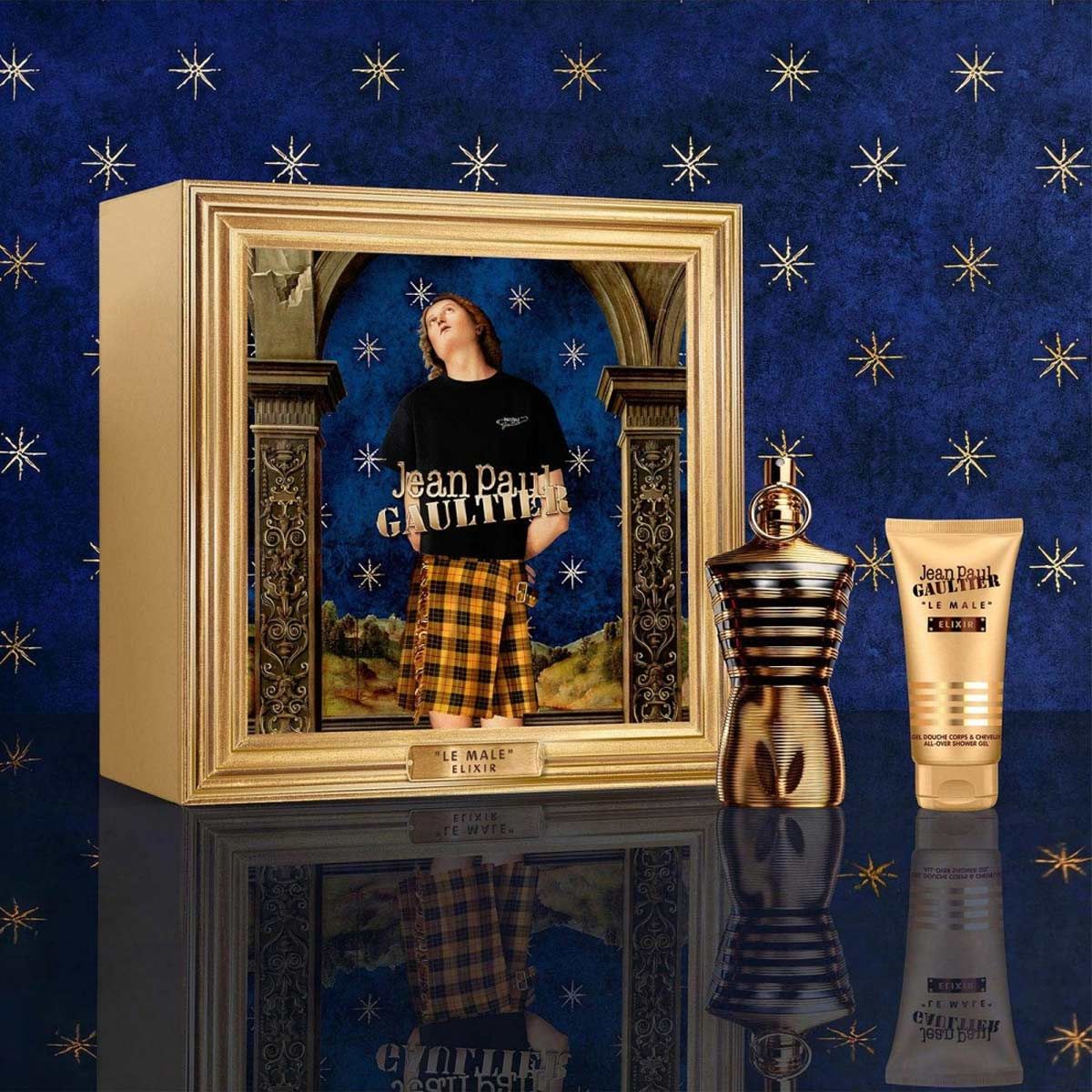  Gift Set Jean Paul Gaultier Le Male Elixir 2pcs ( Parfum 125ml & Shower gel 75ml ) 
