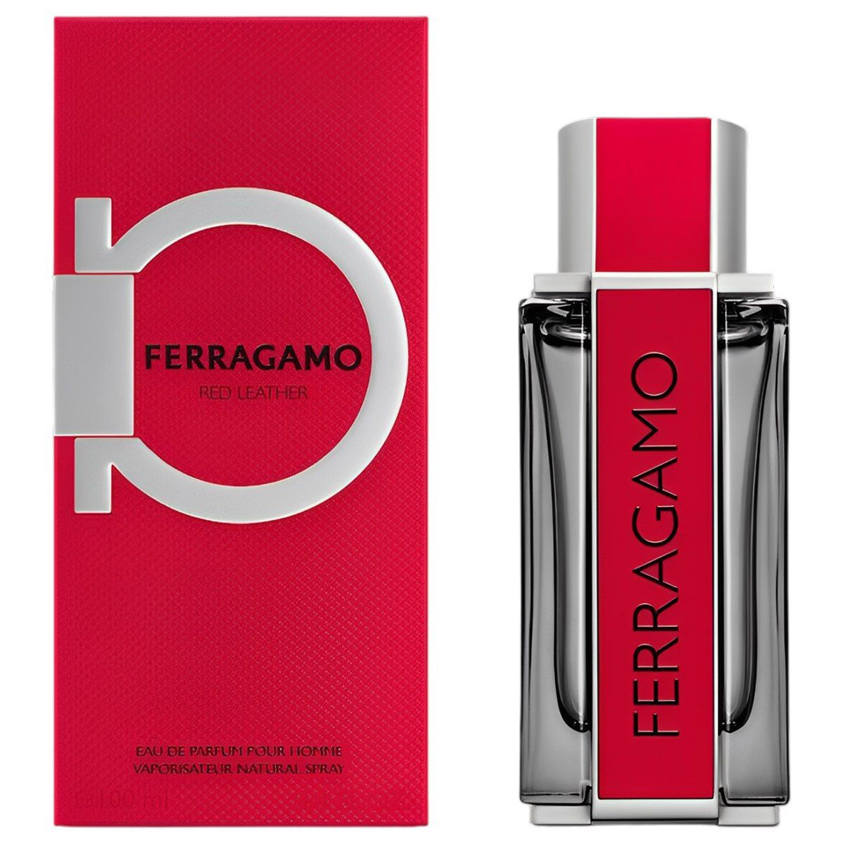  Salvatore Ferragamo Red Leather For Men 