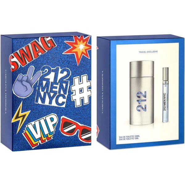 Set Nước Hoa Nam Carolina Herrera 212 Men NYC (100ml + 10ml)