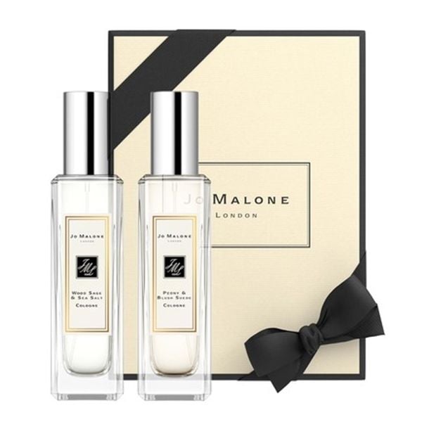  Jo Malone London Wood Sage & Sea Salt + Peony & Blush Suede 30ML Duo Cologne 