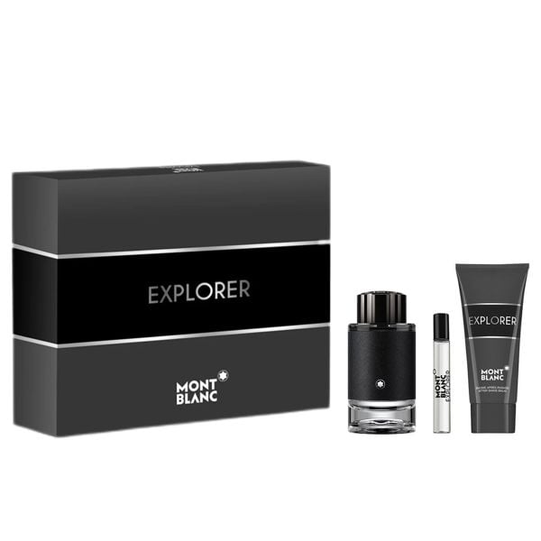  Gift Set Montblanc Explorer 3pcs (EDP 100ml + EDP 7.5ml + BA 100ml) 