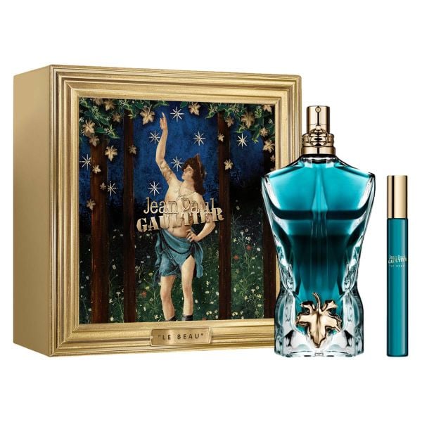  Gift Set Jean Paul Gaultier Le Beau For Men 2pcs ( EDT 125ml & EDT 10ml ) 