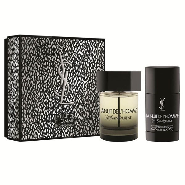 Gift Set Yves Saint Laurent La Nuit De L'homme 2pcs ( EDT 100ml & Lăn khử mùi 75g )